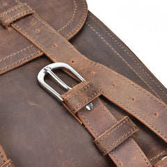 Leather Men Large Briefcase Handbag Travel Bag Messenger Bag For Men - iwalletsmen