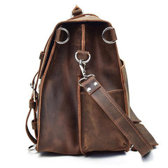 Leather Men Large Briefcase Handbag Travel Bag Messenger Bag For Men - iwalletsmen