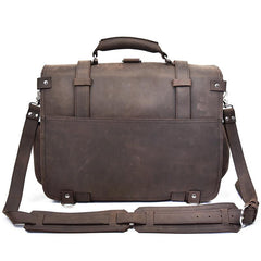Leather Men Large Briefcase Handbag Travel Bag Messenger Bag For Men - iwalletsmen