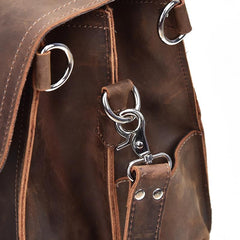 Leather Men Large Briefcase Handbag Travel Bag Messenger Bag For Men - iwalletsmen
