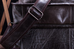Leather Men Large Briefcase Handbag Travel Bag OverNight Bags For Men - iwalletsmen