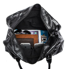 Cool Leather Men Large Travel Bag Business Weekender Bags For Men - iwalletsmen