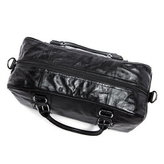 Cool Leather Men Large Travel Bag Business Weekender Bags For Men - iwalletsmen