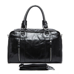 Cool Leather Men Large Travel Bag Business Weekender Bags For Men - iwalletsmen