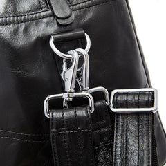 Cool Leather Men Large Travel Bag Business Weekender Bags For Men - iwalletsmen