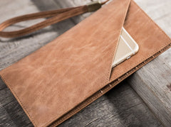 Leather Men Long Wallets for Travel Wallet Bifold Passport Wallet for Men