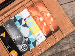 Leather Men Long Wallets for Travel Wallet Bifold Passport Wallet for Men