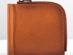 Leather Men Slim Small Wallet Bifold Small Money Clip Wallet for Men