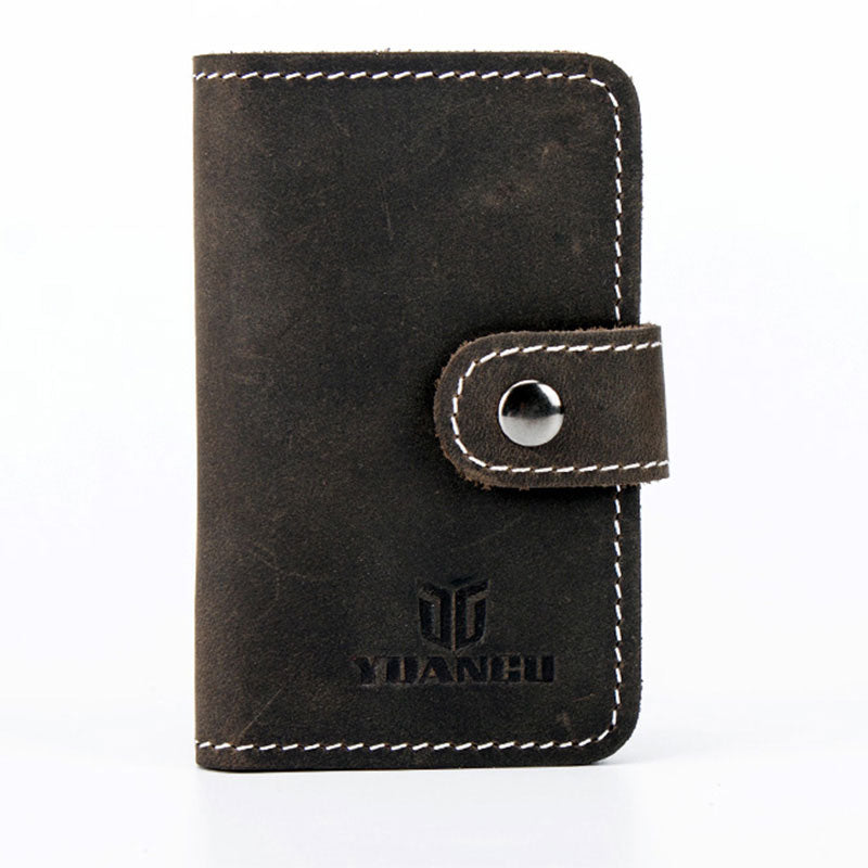 Men Leather Key Holder Key Wallet Bifold Small Key Holder Wallet for M ...