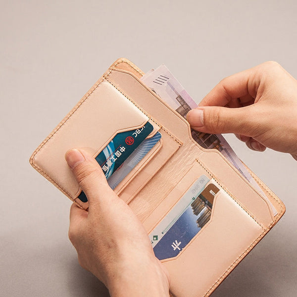 Leather Men Small Wallet Bifold Vintage Wallet for Men - iwalletsmen