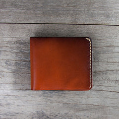 Leather Men Small Wallet Bifold Vintage Wallet for Men