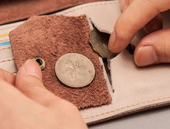 Leather Men Travel Wallet Passport Wallet Bifold Long Wallets for Men