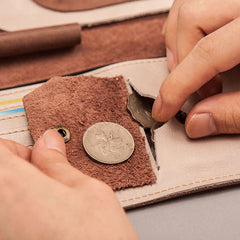 Leather Men Travel Wallet Passport Wallet Bifold Long Wallets for Men