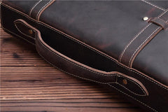 Leather Vintage Mens Briefcase Lawyer Briefcase Laptop Briefcase Business Briefcase For Men - iwalletsmen