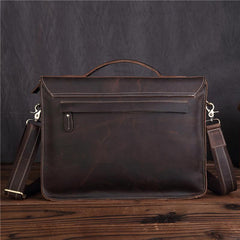Leather Vintage Mens Briefcase Lawyer Briefcase Laptop Briefcase Business Briefcase For Men - iwalletsmen