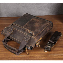 Vintage Leather Mens Briefcase Work Briefcases Business Briefcases Laptop Briefcases For Men - iwalletsmen
