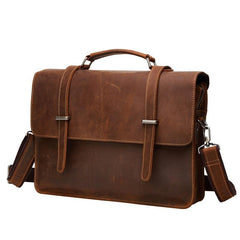 Leather Vintage Mens Briefcases Lawyer Briefcase Laptop Briefcase Business Briefcase For Men - iwalletsmen