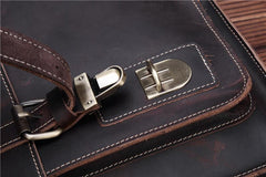 Leather Vintage Mens Briefcase Lawyer Briefcase Laptop Briefcase Business Briefcase For Men - iwalletsmen
