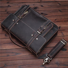 Leather Vintage Mens Briefcase Lawyer Briefcase Laptop Briefcase Business Briefcase For Men - iwalletsmen