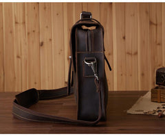 Leather Vintage Mens Briefcases Lawyer Briefcase Laptop Briefcase Business Briefcase For Men - iwalletsmen