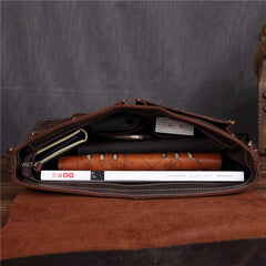 Leather Vintage Mens Briefcase Lawyer Briefcase Laptop Briefcase Business Briefcase For Men - iwalletsmen