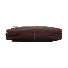 Vintage Leather Mens Briefcase Work Briefcase Business Briefcase Laptop Briefcase For Men - iwalletsmen