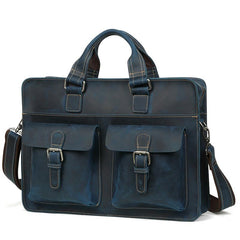 Leather Vintage Mens Briefcase Lawyer Briefcases Laptop Briefcase Business Briefcase For Men - iwalletsmen
