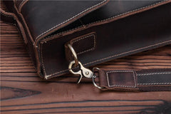 Leather Vintage Mens Briefcase Lawyer Briefcase Laptop Briefcase Business Briefcase For Men - iwalletsmen
