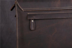 Leather Vintage Mens Briefcase Lawyer Briefcase Laptop Briefcase Business Briefcase For Men - iwalletsmen