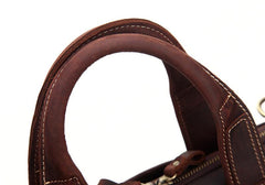Vintage Leather Mens Briefcase Work Briefcase Business Briefcase Laptop Briefcase For Men - iwalletsmen