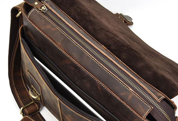 Cool Leather Coffee Mens Messenger Bags Vintage Shoulder Bags for Men –  imessengerbags