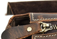 Leather Men Vintage Coffee Messenger Bag Shoulder Bag for Men - iwalletsmen