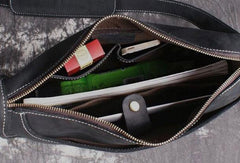 Cool Leather Men Vintage Coffee Messenger Bag Shoulder Bags for Men - iwalletsmen