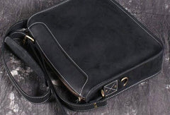 Cool Leather Men Vintage Coffee Messenger Bag Shoulder Bags for Men - iwalletsmen