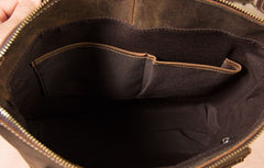 Leather Mens Briefcase Handbag Shoulder Bag Work Bag Business Bag for Men