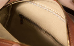 Leather Mens Brown Messenger Bag Shoulder Bag Crossbody Bag for Men
