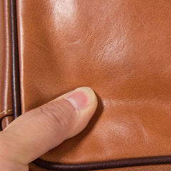 Leather Mens Brown Messenger Bag Shoulder Bag Crossbody Bag for Men