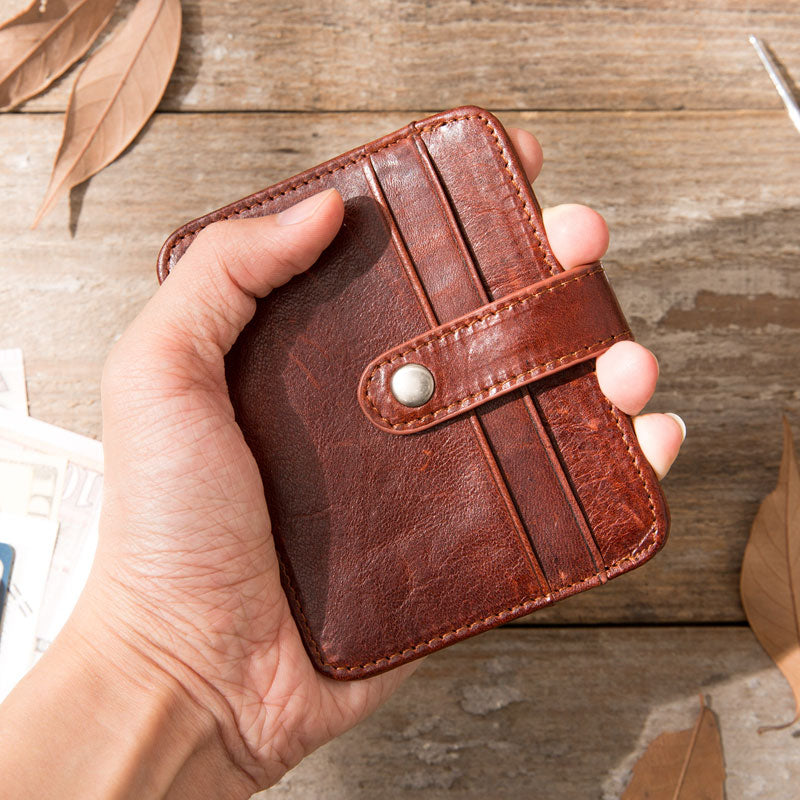 Leather Mens Card Holder Slim Front Pocket Wallet Card Wallets for Men –  iwalletsmen