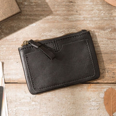 Leather Mens Card Holders Slim Front Pocket Wallet Coin Wallet for Men - iwalletsmen