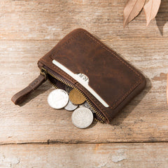Leather Mens Card Holders Slim Front Pocket Wallet Coin Wallet for Men - iwalletsmen