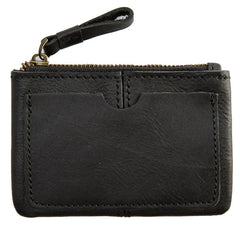 Leather Mens Card Holders Slim Front Pocket Wallet Coin Wallet for Men - iwalletsmen