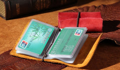Leather Mens Card Wallet Small Card Wallet for Women