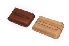 Leather Mens Card Wallets Front Pocket Wallets Cool Small Change Wallets for Men - iwalletsmen
