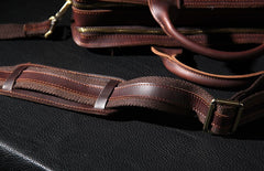 Leather Mens Coffee Briefcase Shoulder Bag Handbag Work Bag Business Bag for Men
