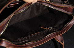 Leather Mens Coffee Briefcase Shoulder Bag Handbag Work Bag Business Bag for Men