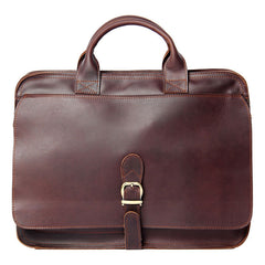 Leather Mens Coffee Briefcase Shoulder Bag Handbag Work Bag Business Bag for Men