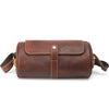 Leather Mens Cool Barrel Sling Bag Crossbody Bag for men