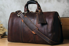 Leather Mens Cool Large Weekender Bag Travel Bag for Men