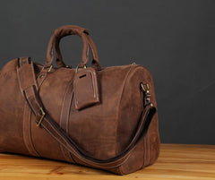 Leather Mens Cool Large Weekender Bag Travel Bag for Men
