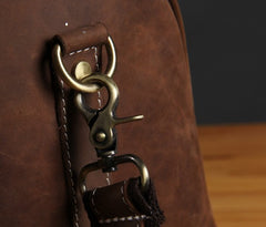 Leather Mens Cool Large Weekender Bag Travel Bag for Men